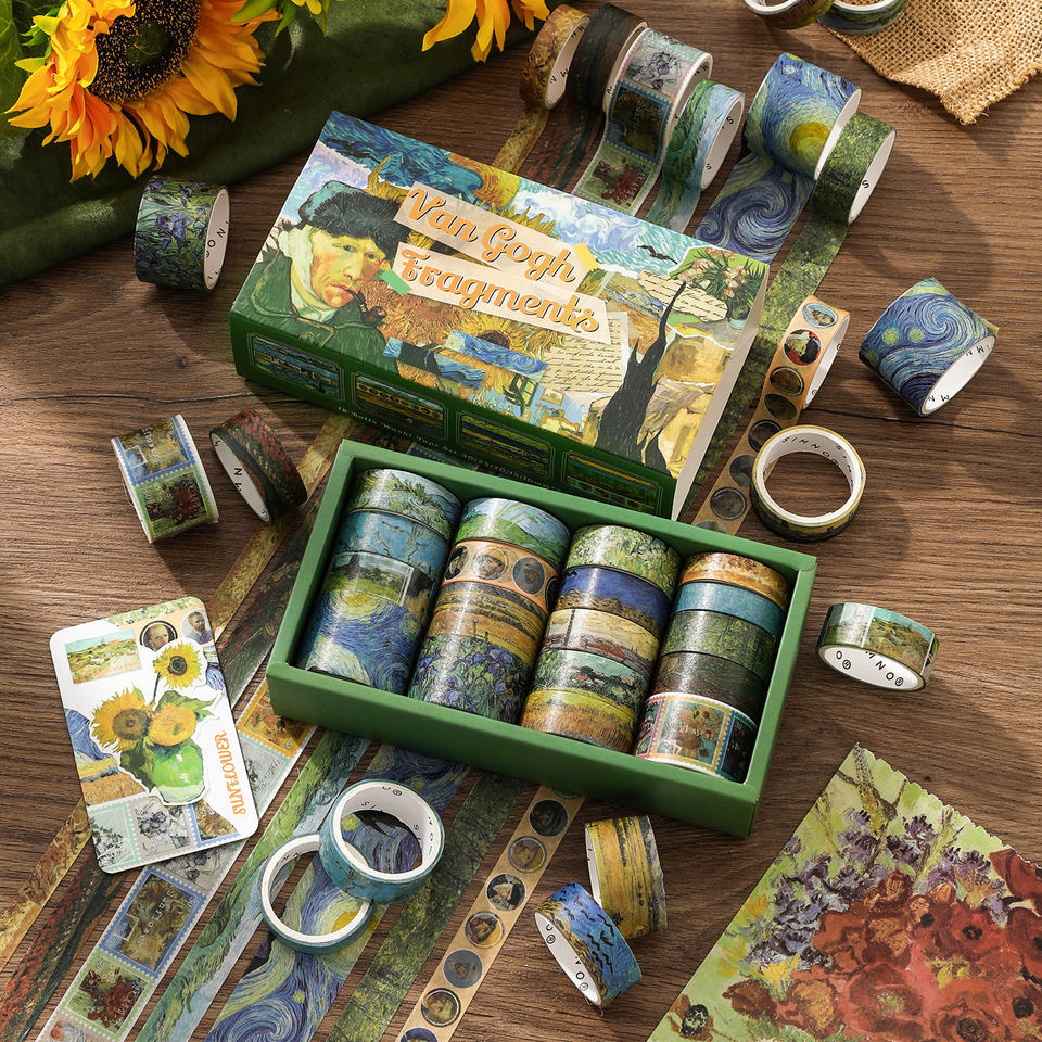 Van Gogh Fragments 18-Roll Washi Tape Set — product view 1