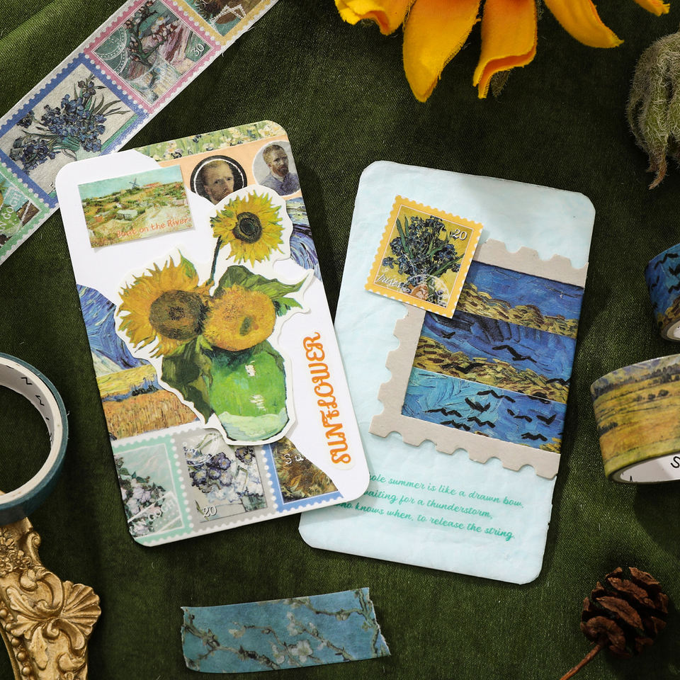 Van Gogh Fragments 18-Roll Washi Tape Set — product view 6