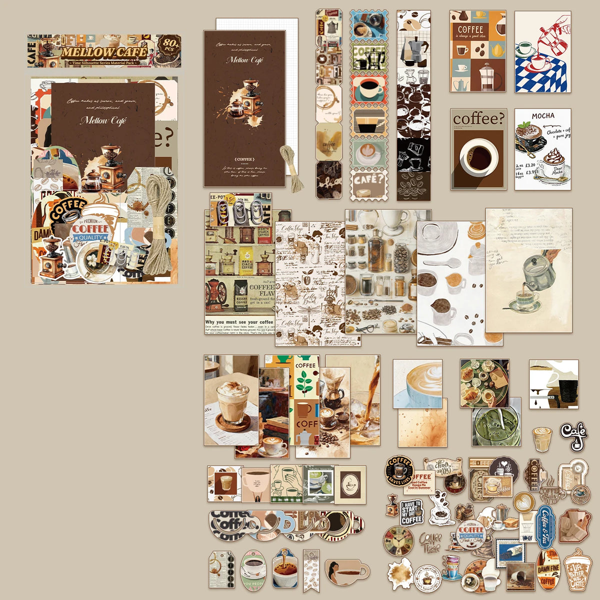 Whimsical Archives 80-Sheet Paper & Sticker Pack - product view 8