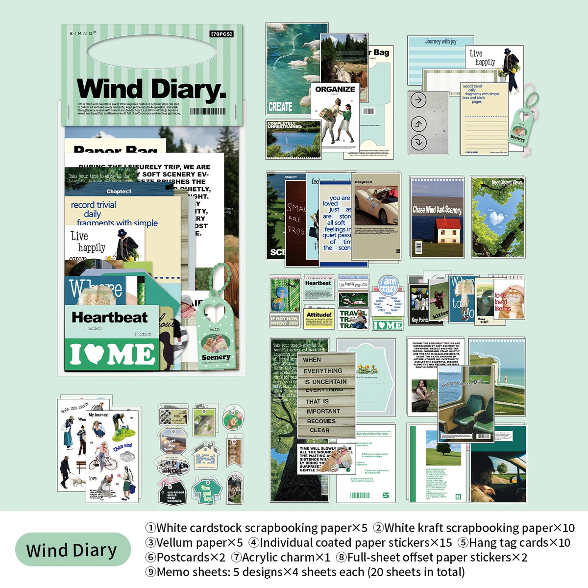 Soft Focus 70-Piece Photo Ephemera Pack - product view 8
