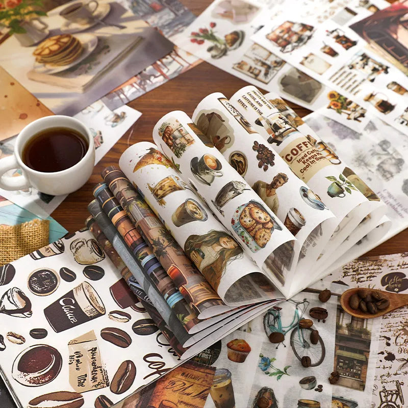 Coffeehouse & Museum Gold-Foil Sticker Kit - product view 6