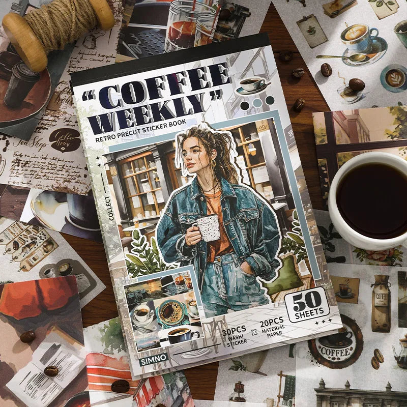 Coffeehouse & Museum Gold-Foil Sticker Kit - product view 1