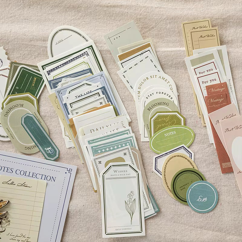 Quiet Notes 100-Piece Vintage Memo Set