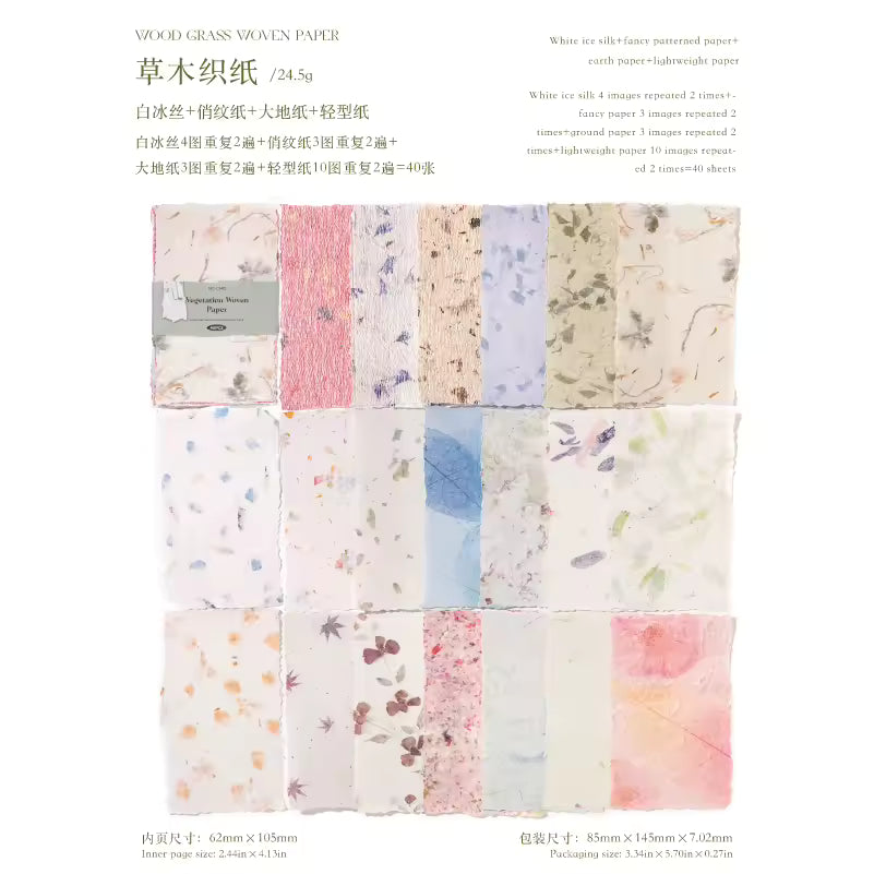 Pastel Letters 40-Sheet Scrapbook Paper Pack