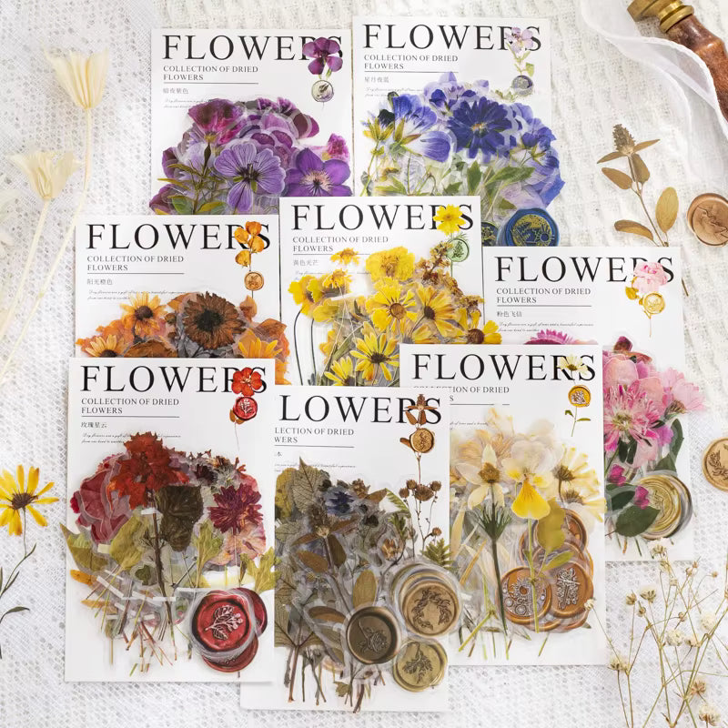 Pressed Florals 40-Piece Specimen Sticker Pack