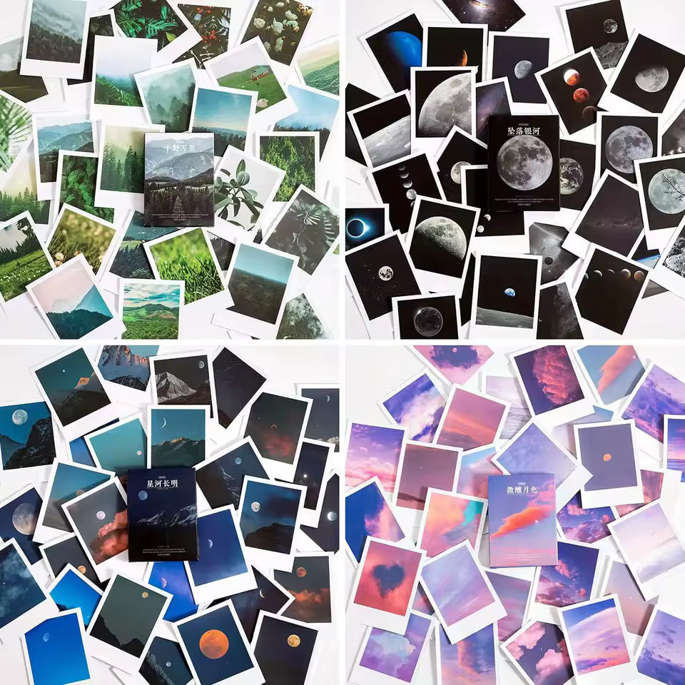 Landscape nature ephemera kit mountain forest sky stickers
