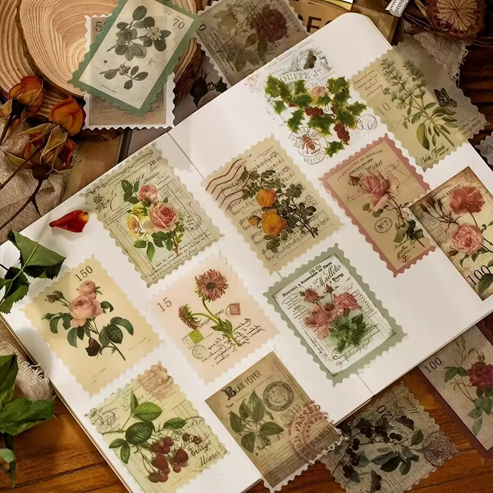 Full set of translucent washi stickers overview