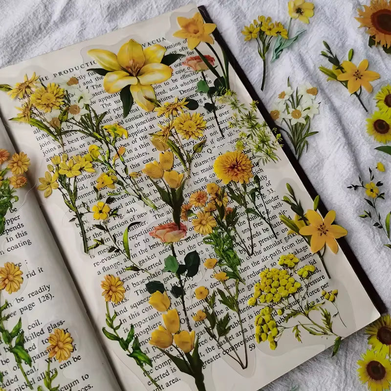 Woodland Botanicals 40-Piece Transparent Sticker Pack