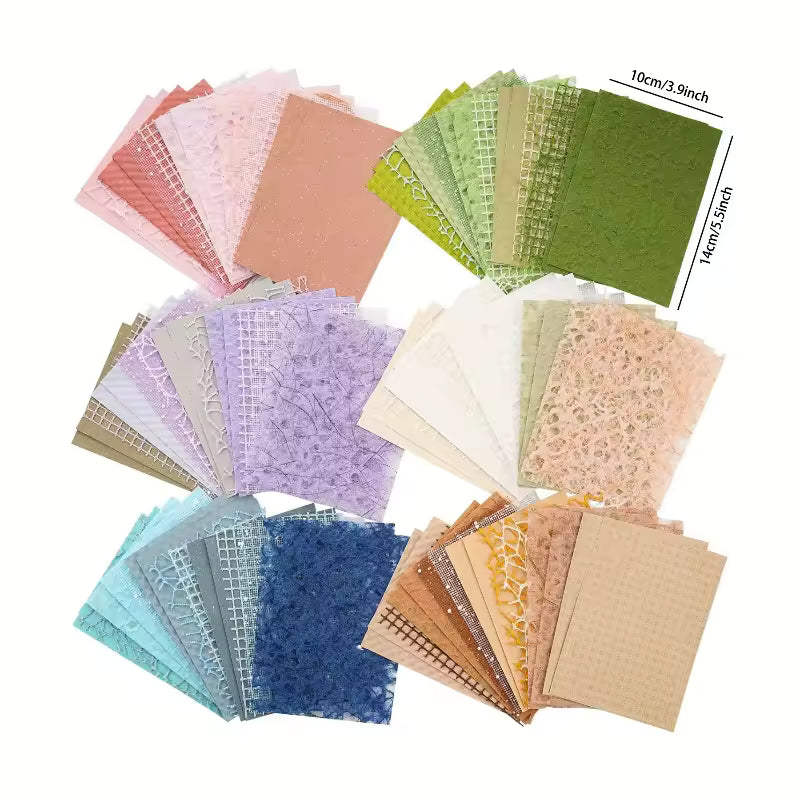 Mesh fabric and paper close-up