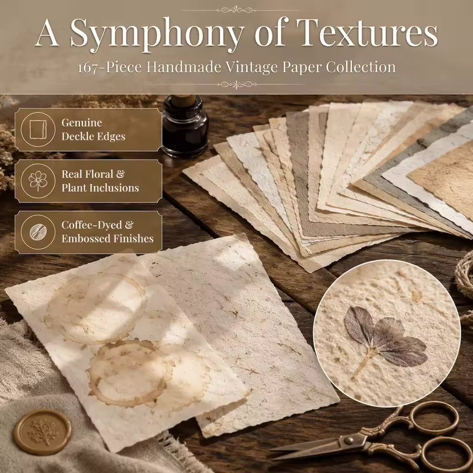 Full 168-piece paper kit laid out