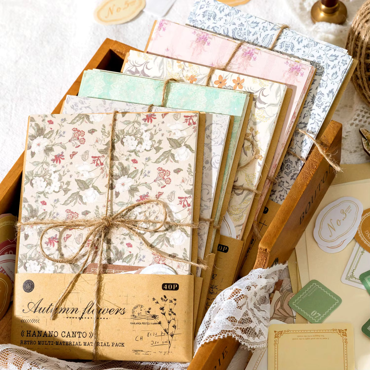 Secret Garden 40-Piece Vintage Paper Pack