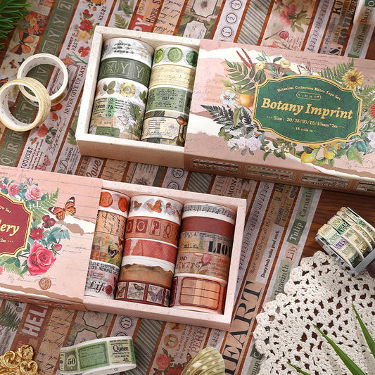 Botanical Letters 18-Roll Washi Tape Set — product view 1