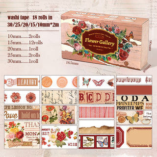 Botanical Letters 18-Roll Washi Tape Set — product view 7