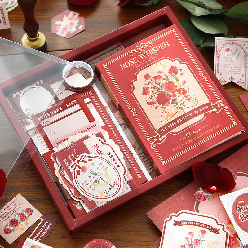 Roses & Coffee 123-Piece Journaling Set