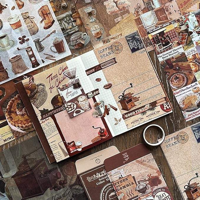 Roses & Coffee 123-Piece Journaling Set — product view 6