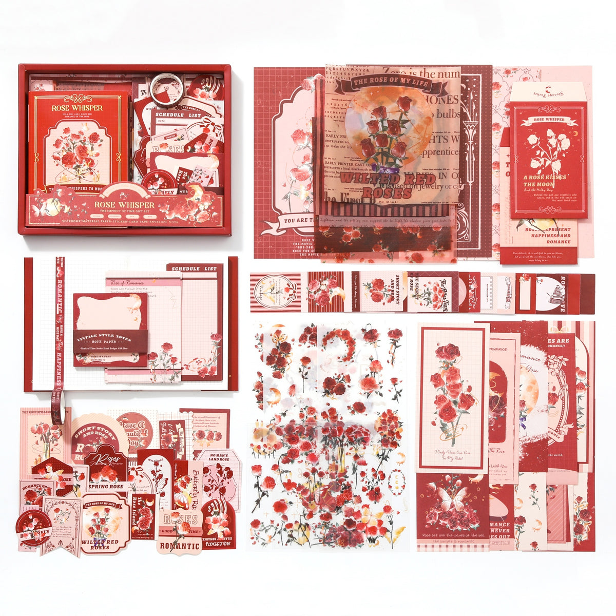 Roses & Coffee 123-Piece Journaling Set — product view 7