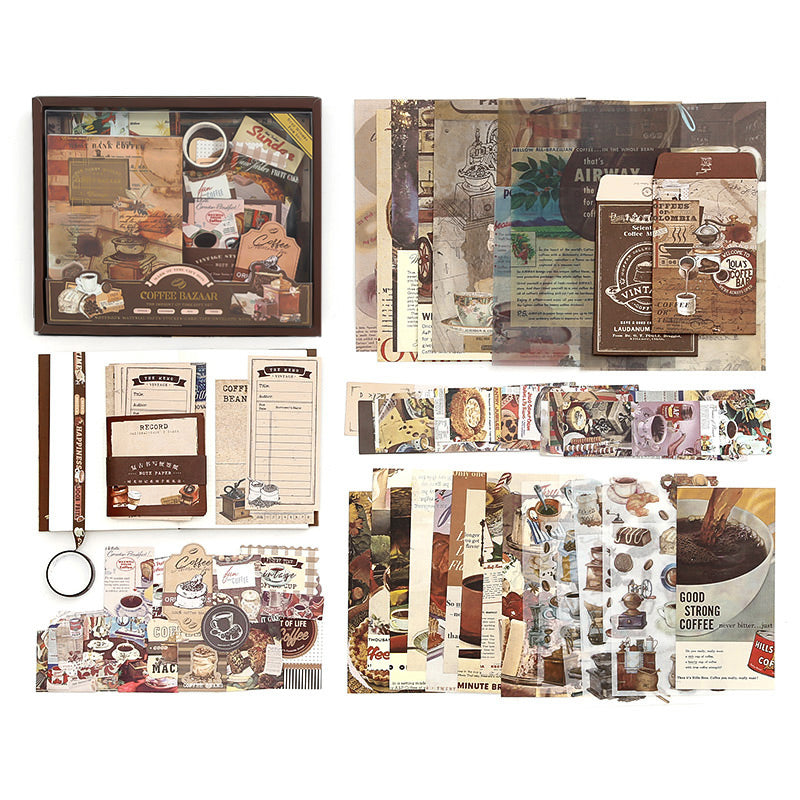 Roses & Coffee — Coffee House complete journaling set
