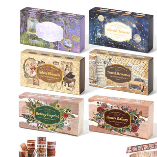 Vintage Worlds 18-Roll Washi Tape Set — product view 1