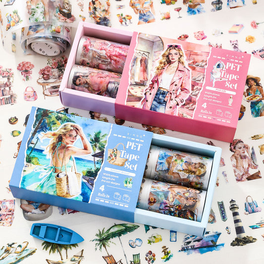 Summer Days 4-Roll PET Tape Set — product view 1
