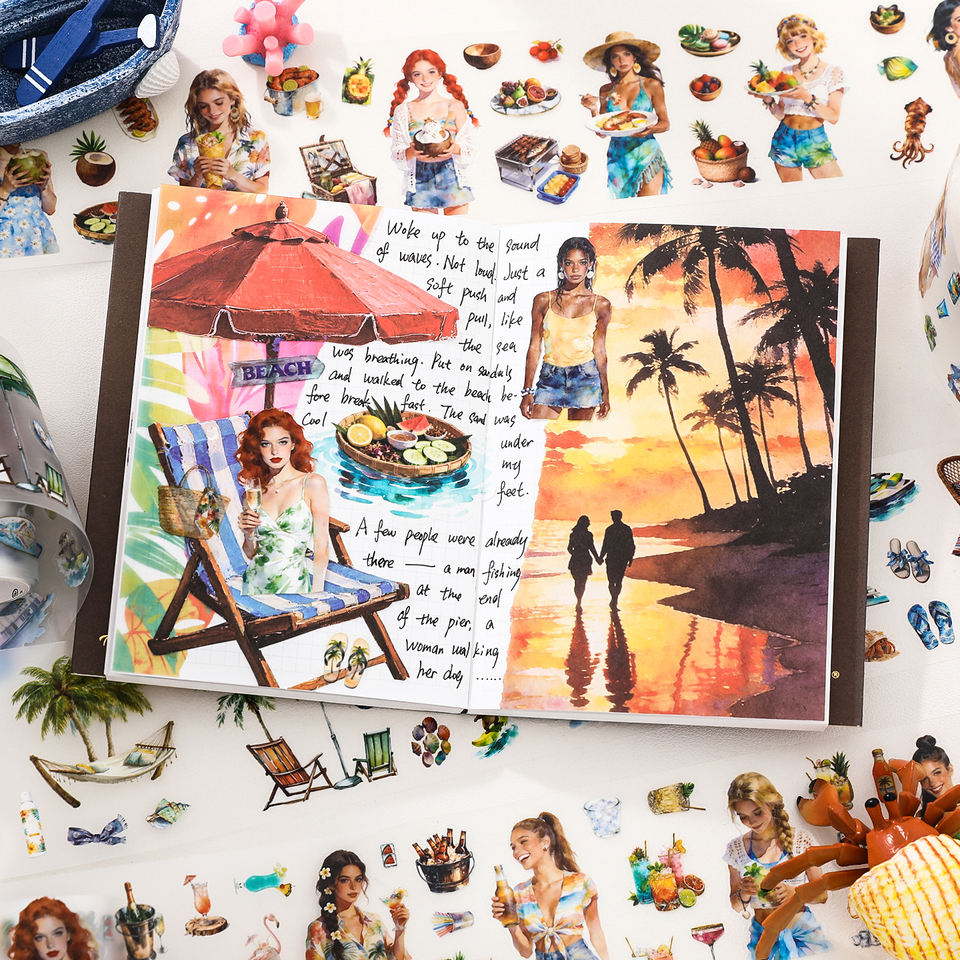Summer Days 4-Roll PET Tape Set — product view 4