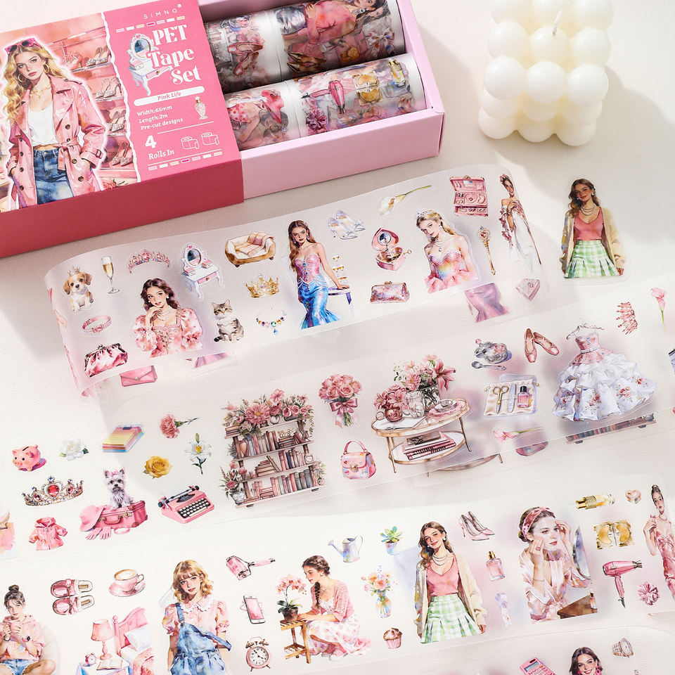 Summer Days 4-Roll PET Tape Set — product view 5