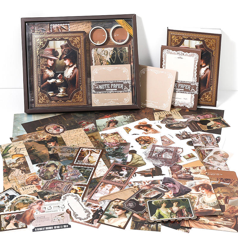 Tea Time & Camellia 140-Piece Journaling Set — product view 1
