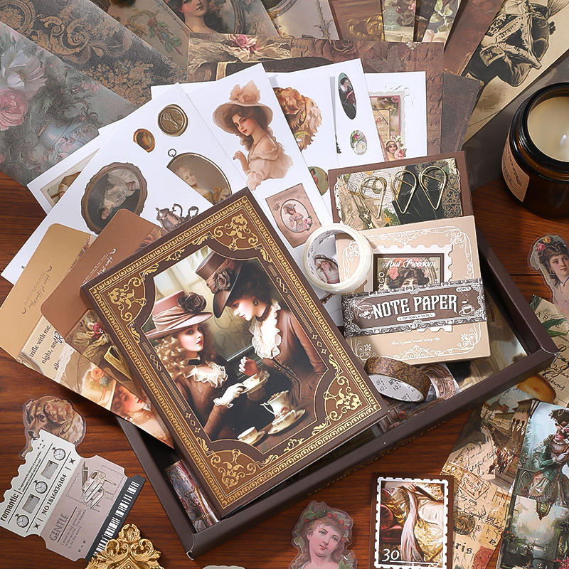 Tea Time & Camellia 140-Piece Journaling Set
