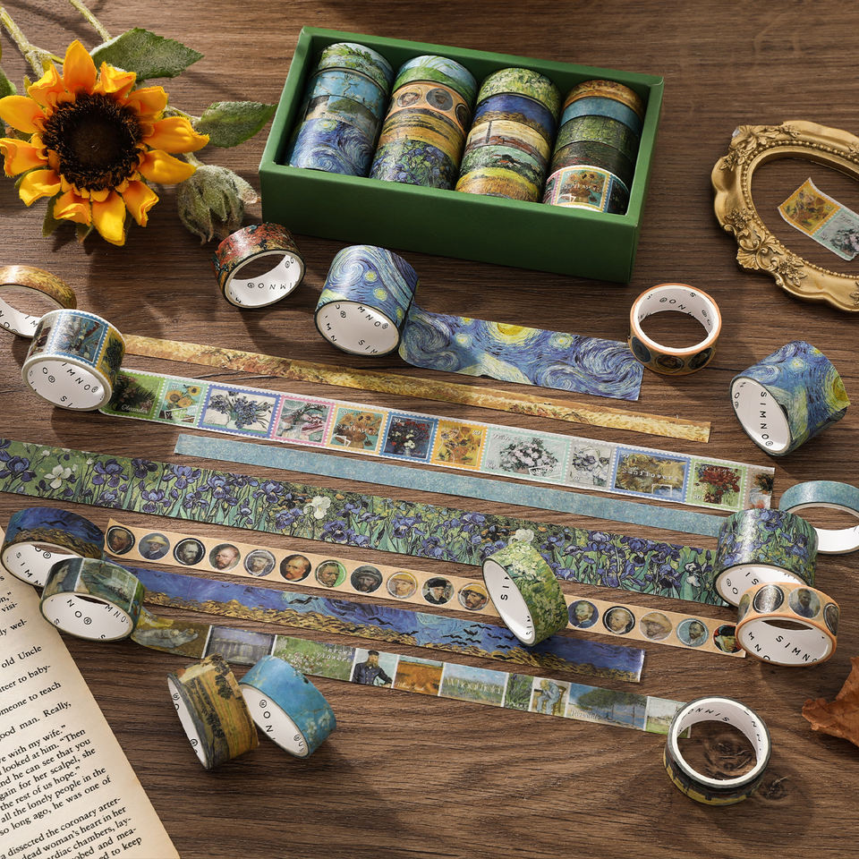 Van Gogh Fragments 18-Roll Washi Tape Set — product view 3