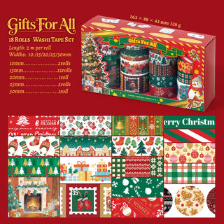 Holiday Memories 18-Roll Christmas Washi Tape Set — product view 7