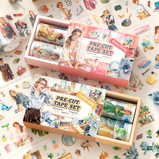 Everyday Stories 4-Roll Pre-Cut PET Tape Set — product view 1