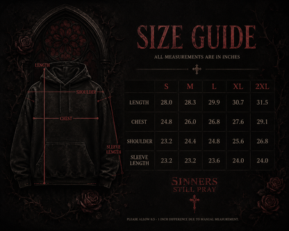 Through Sin Oversized Hoodie