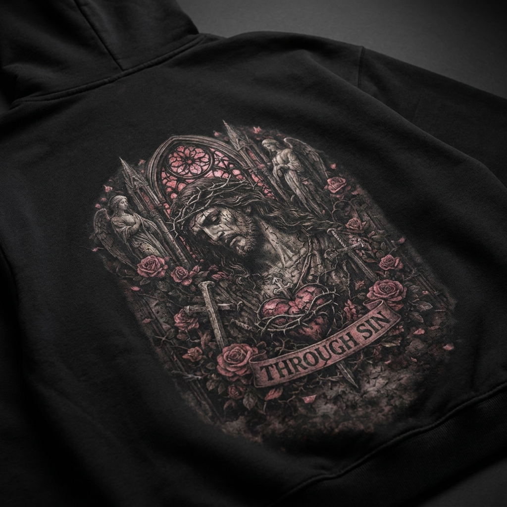 Through Sin Oversized Hoodie