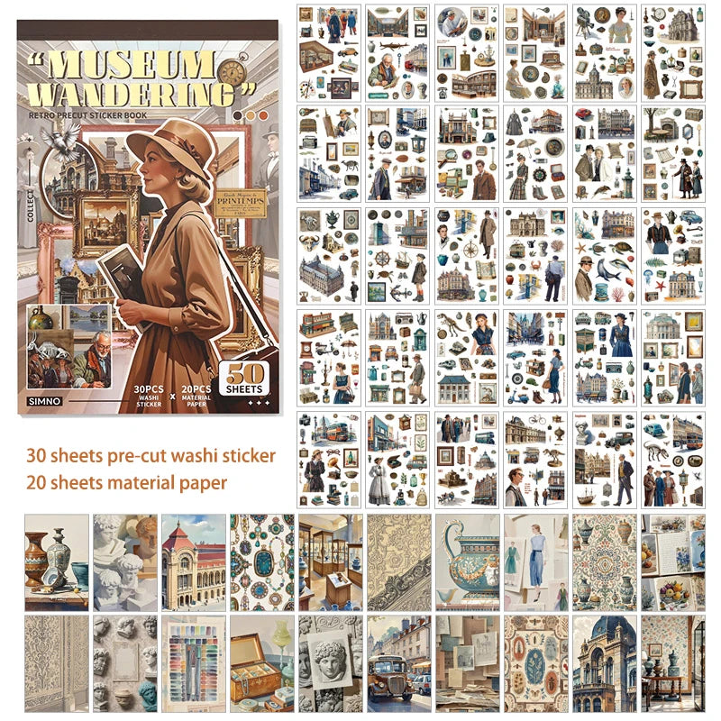 Coffeehouse & Museum Gold-Foil Sticker Kit - product view 8