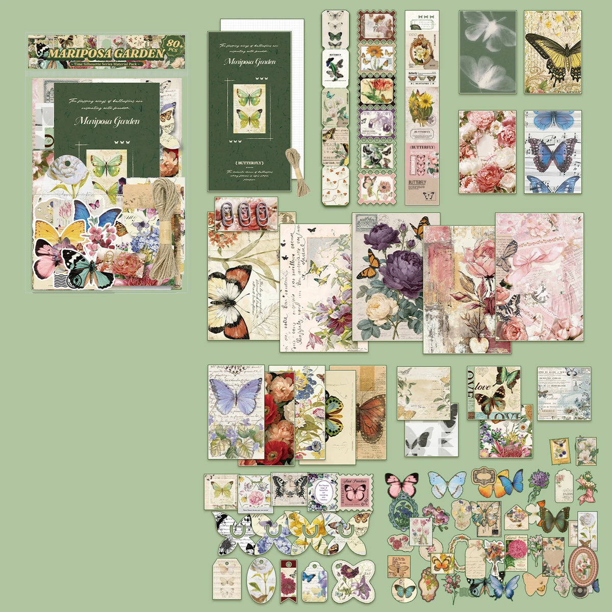 Whimsical Archives 80-Sheet Paper & Sticker Pack - product view 9