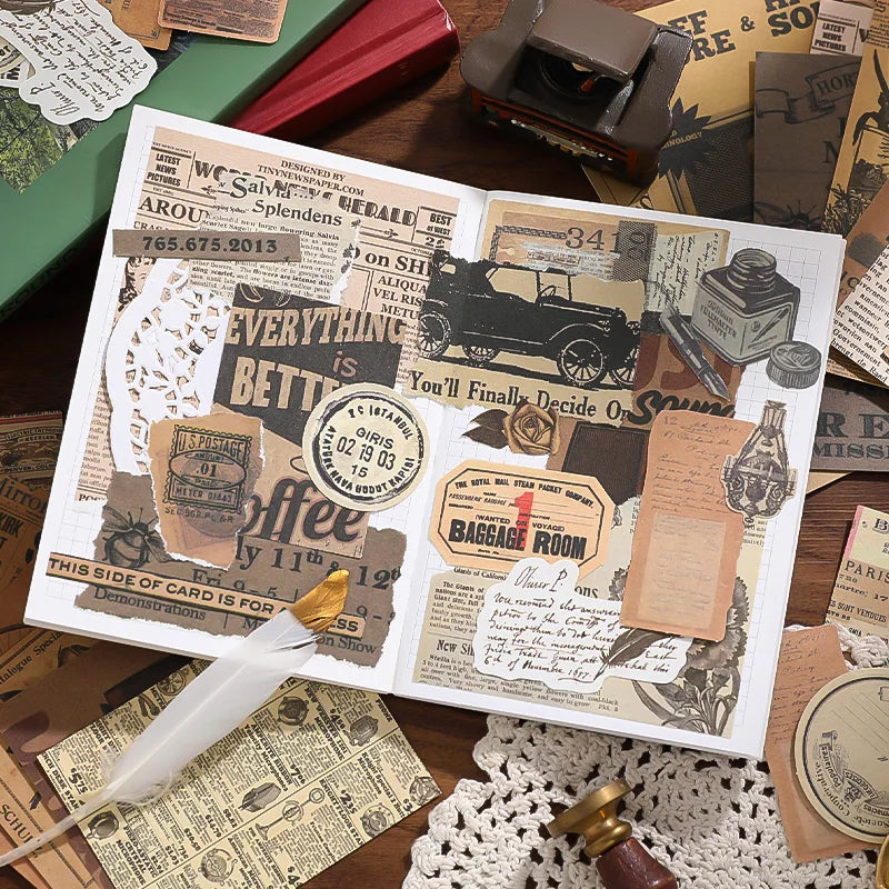 Memory Frames 100-Piece Vintage Paper Kit - product view 6