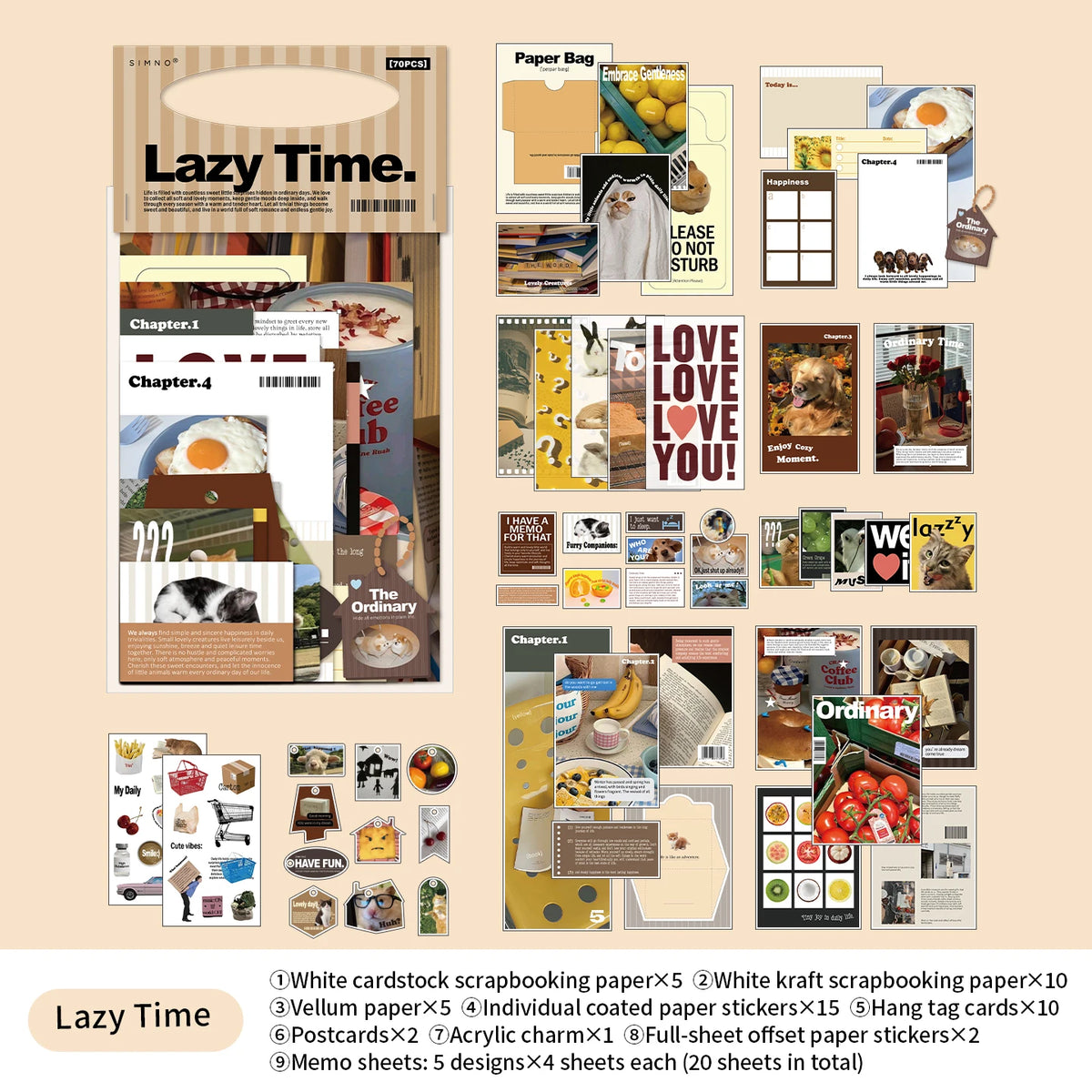 Soft Focus 70-Piece Photo Ephemera Pack - product view 9