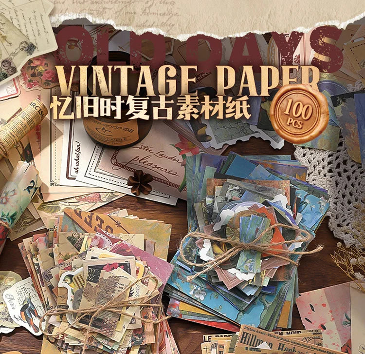Memory Frames 100-Piece Vintage Paper Kit - product view 11