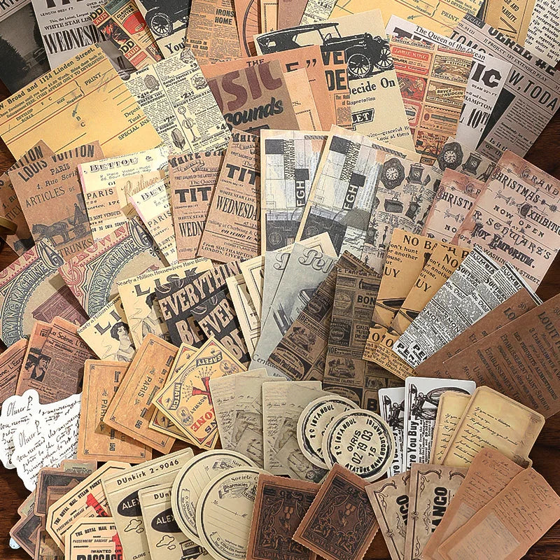 Memory Frames 100-Piece Vintage Paper Kit - product view 4