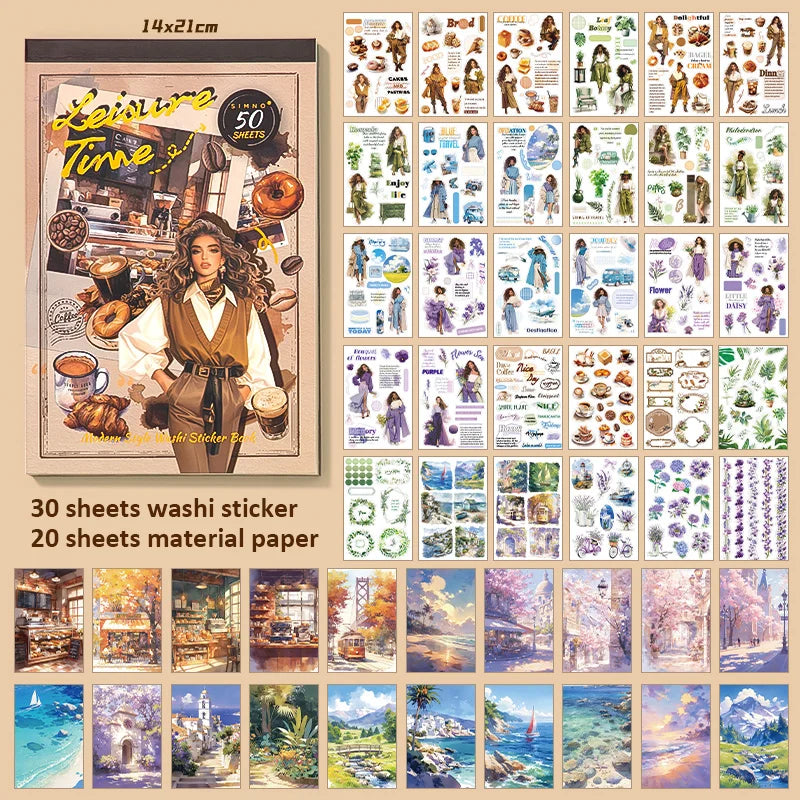Literary Café 50-Piece Sticker Book - product view 7