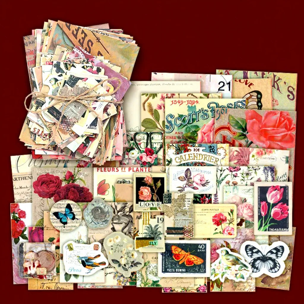 Memory Frames 100-Piece Vintage Paper Kit - product view 8