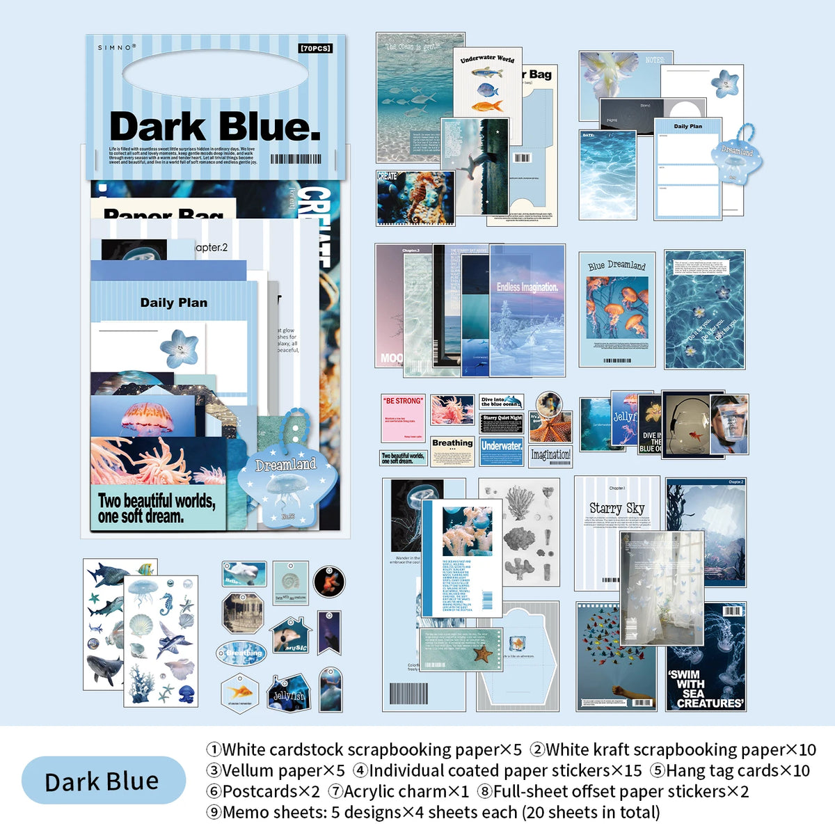 Soft Focus 70-Piece Photo Ephemera Pack - product view 10