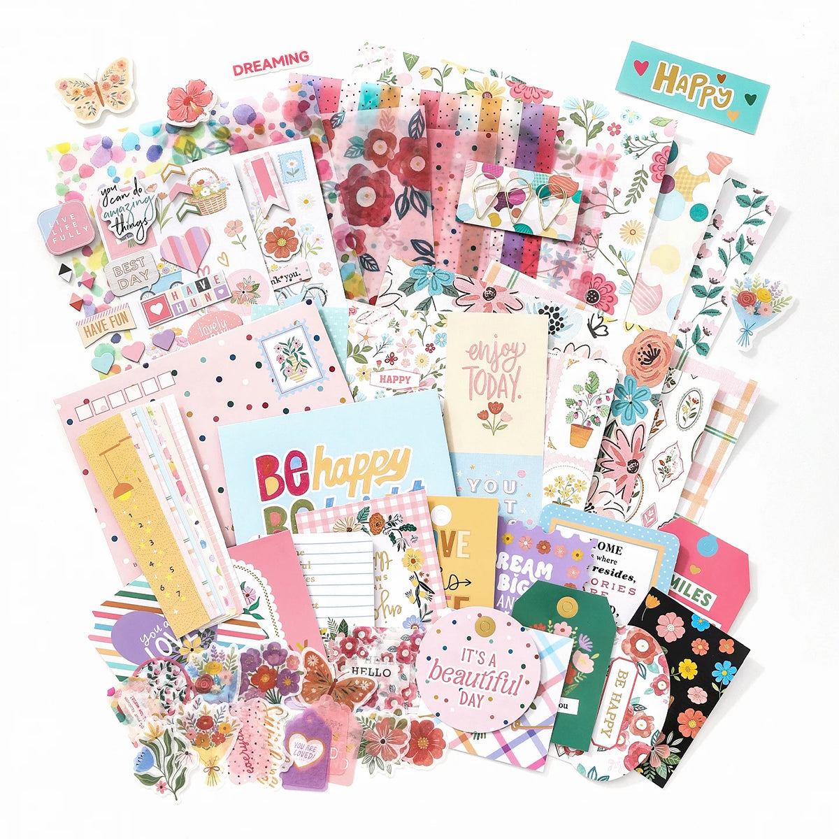 Color Stories complete paper and sticker assortment