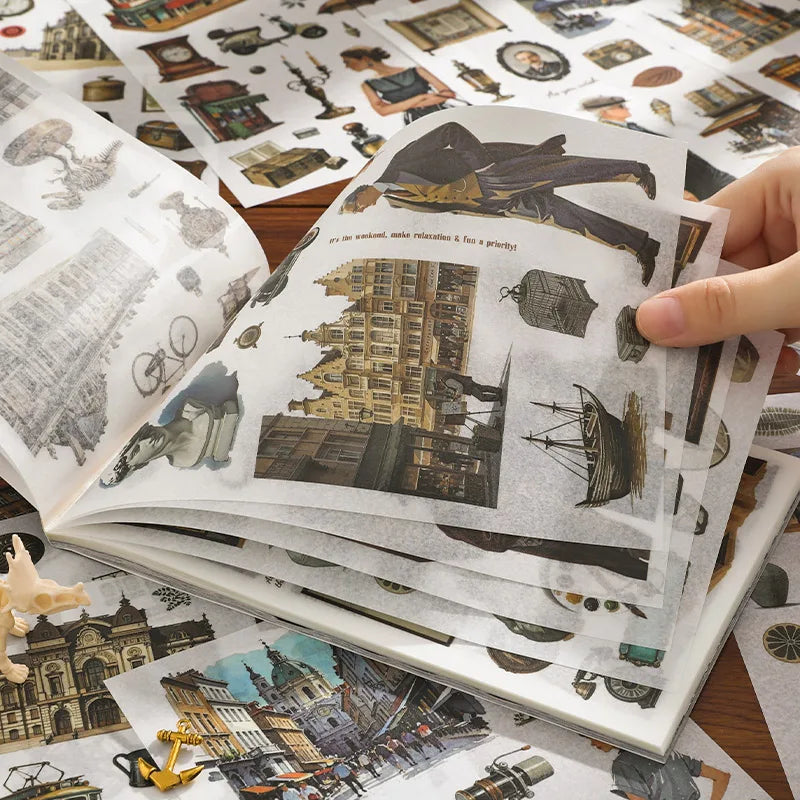 Coffeehouse & Museum Gold-Foil Sticker Kit - product view 3