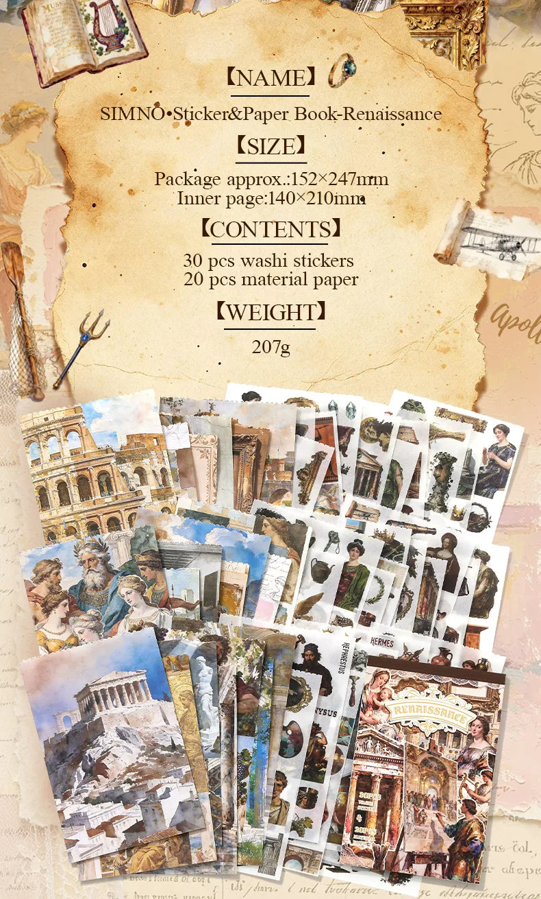 Renaissance Gallery 50-Sheet Sticker Book - product view 9