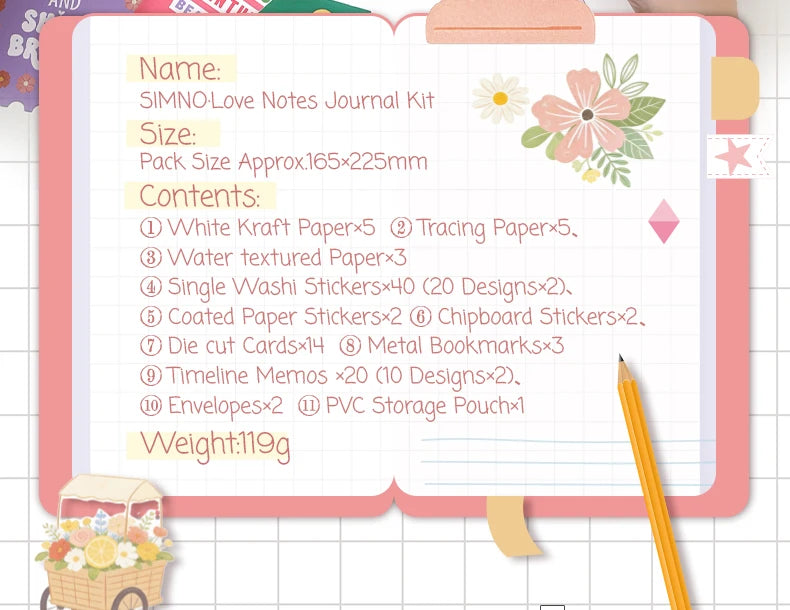Color Stories ephemera used on a planner page