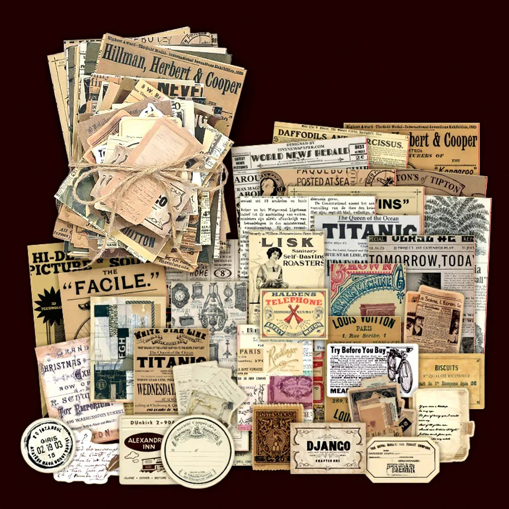 Memory Frames 100-Piece Vintage Paper Kit - product view 10