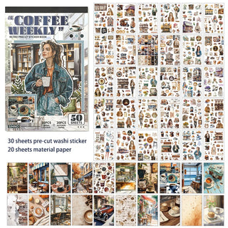 Coffeehouse & Museum Gold-Foil Sticker Kit - product view 7