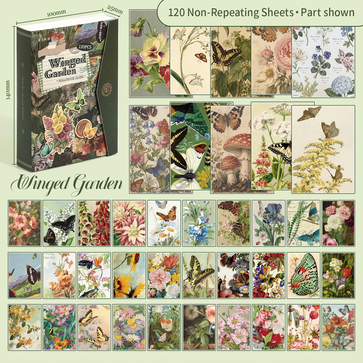 Painted Memories 120-Sheet Collage Paper Pack - product view 10