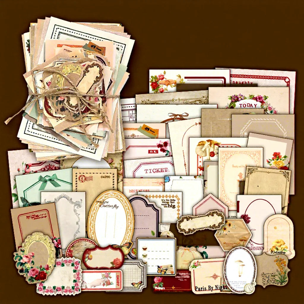 Memory Frames 100-Piece Vintage Paper Kit - product view 9