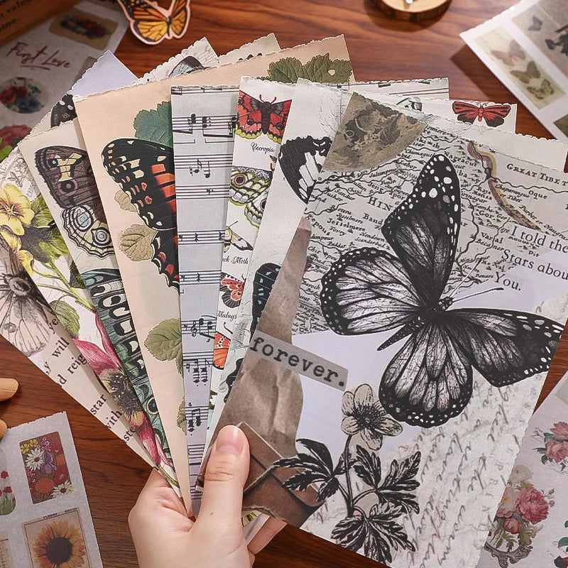 Flutter and Bloom ephemera pages and stickers